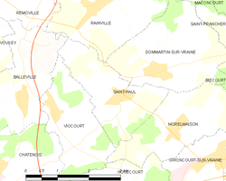 Map commune FR insee code 88431